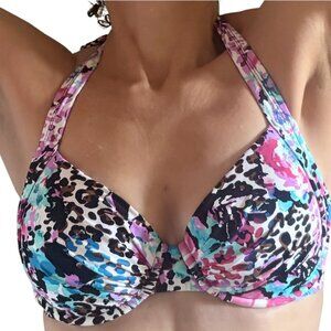 Kenneth Cole Oh Lamour Padded Bra Bikini Top, 34D